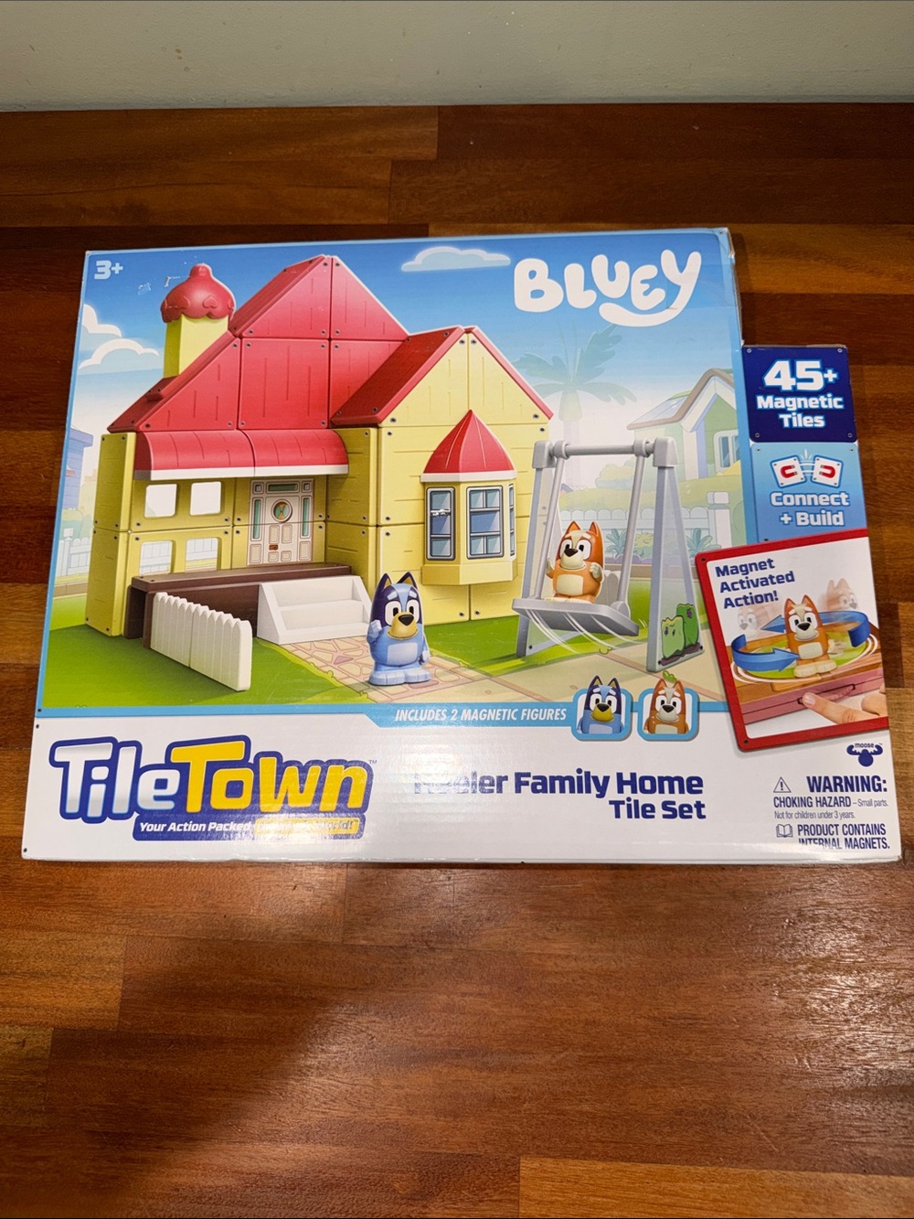 New Tile Town Bluey Home Magnetic Tiles Construction Building Playset